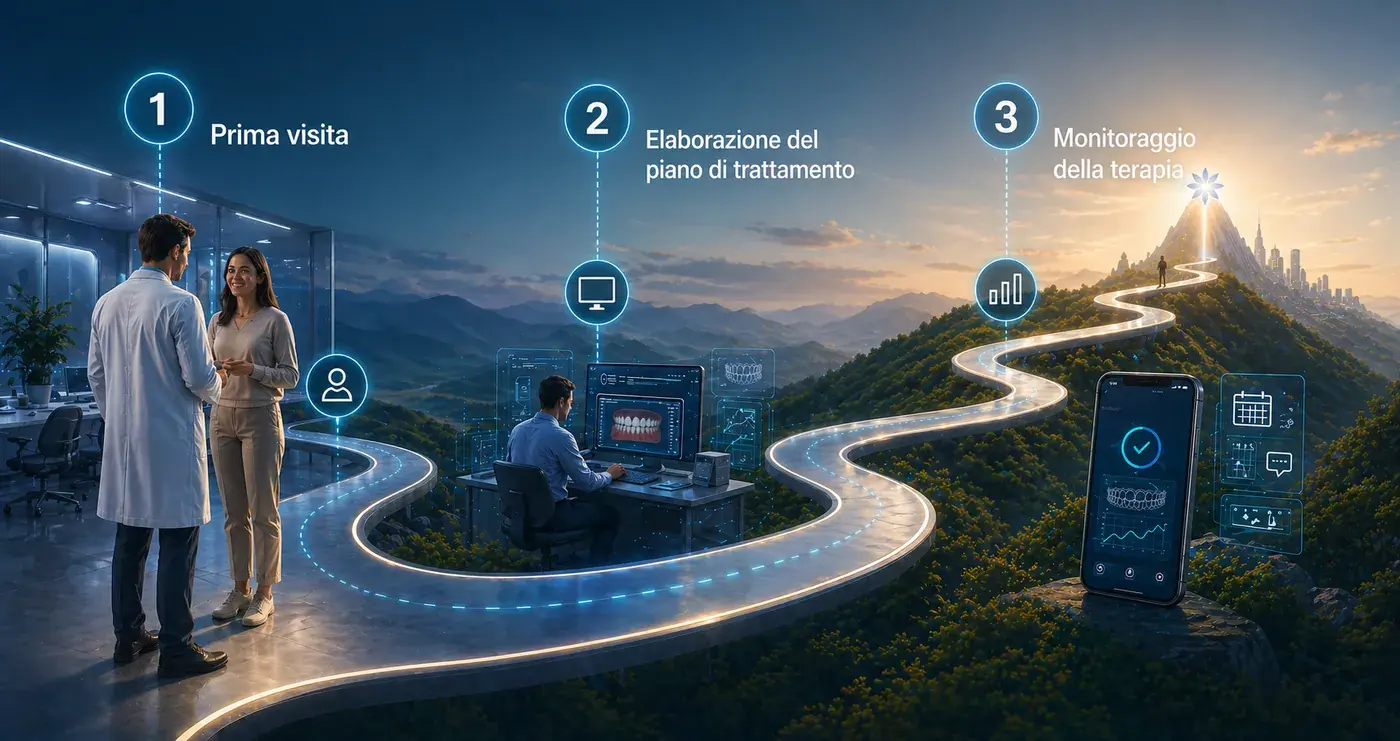 Percorso della prima visita ortodontica digitale